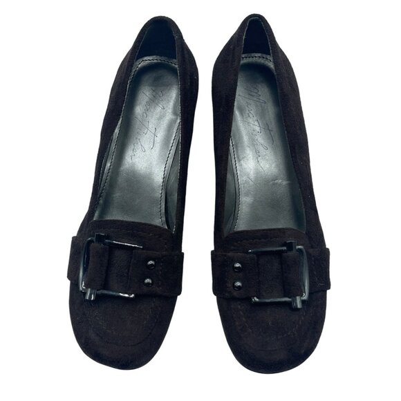 Marc Fisher Atlas 2 Wedge Loafer Slip On Brown Size 6 Chocolate - Picture 2 of 12